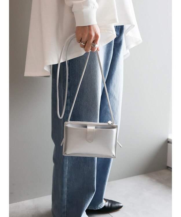 AMERICAN HOLIC マルチウォレットショルダー Silver