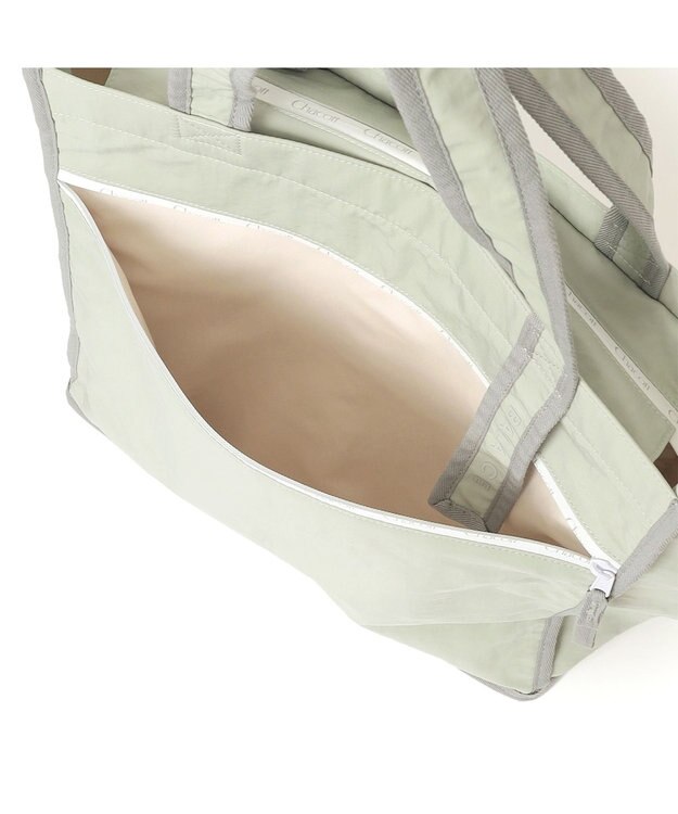 Chacott パイピングトートバッグ アイスグリーン