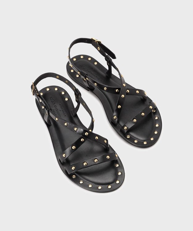 GRACE CONTINENTAL CORSO ROMA スタッズサンダル ブラック