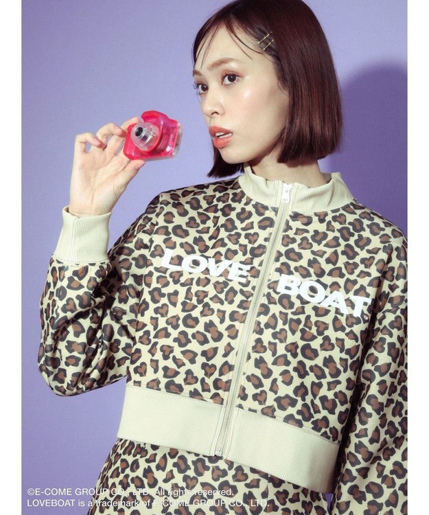 Green Parks ■別注　ＬＯＶＥ　ＢＯＡＴ　ショートトラックジャケット Leopard