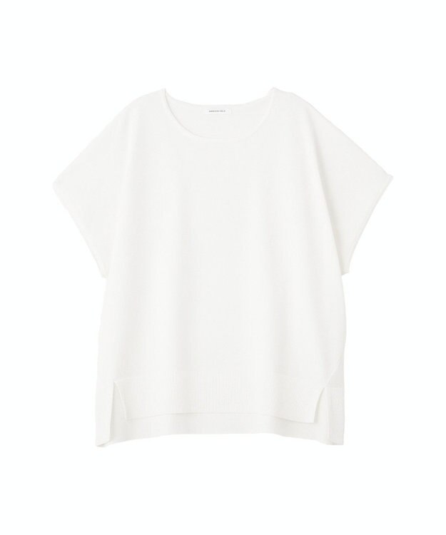 AMERICAN HOLIC ウォッシャブル デイリーニットプルオーバー Off White