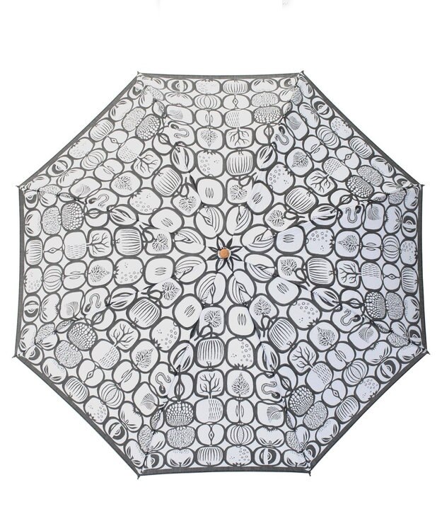 槇田商店 Stig Lindberg FRUKTLADA ホワイト 折りたたみ傘 シロ