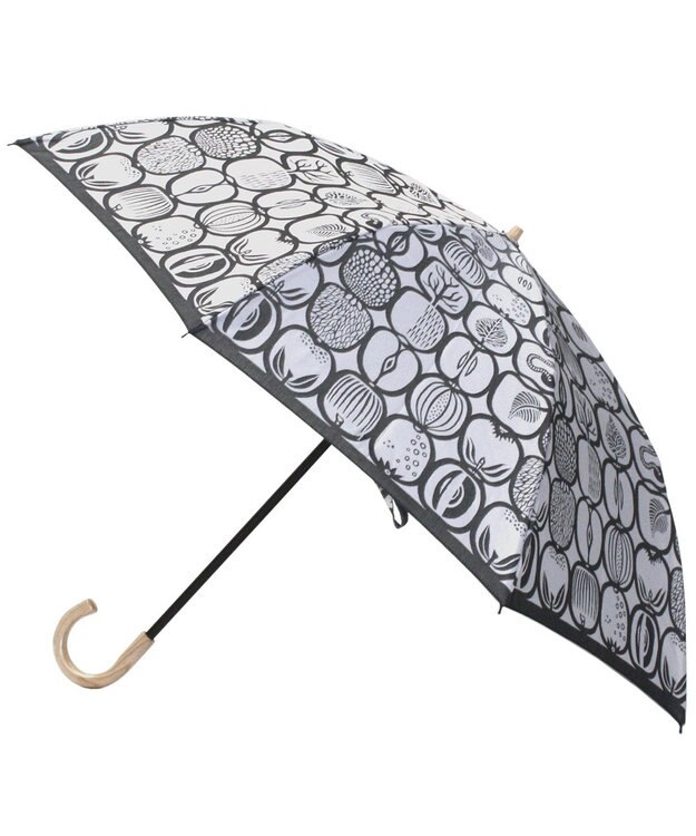 槇田商店 Stig Lindberg FRUKTLADA ホワイト 折りたたみ傘 シロ