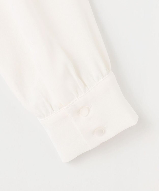 ANY L 【洗濯機可/2WAY】ボウタイブラウス オフ