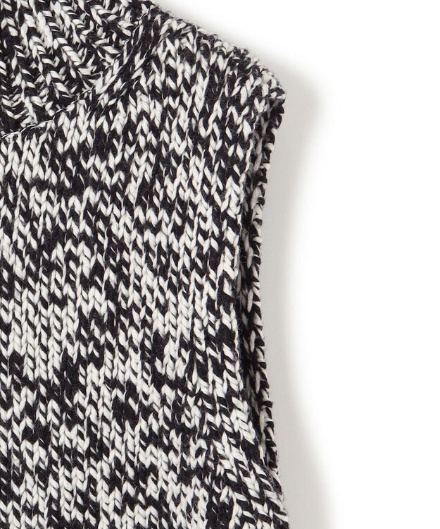 23区 ビッグムリネ ニットベスト モノトーン