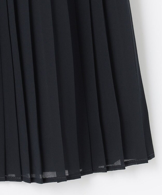 組曲 KIDS 【110-140cm】シフォンプリーツコンビ ワンピース ネイビー系