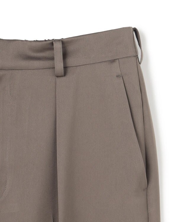 uncrave ライトダブルサテン ワイドパンツ トープ