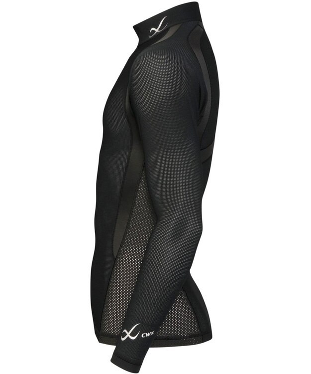 CW-X 【MEN】 CW-X メンズ 機能性トップス 肩が動かしやすくなる 運動時の疲労を軽減 ゴルフ 球技 マラソン 【JYURYU TOP】 長袖 JAO389 /ワコール ブラック