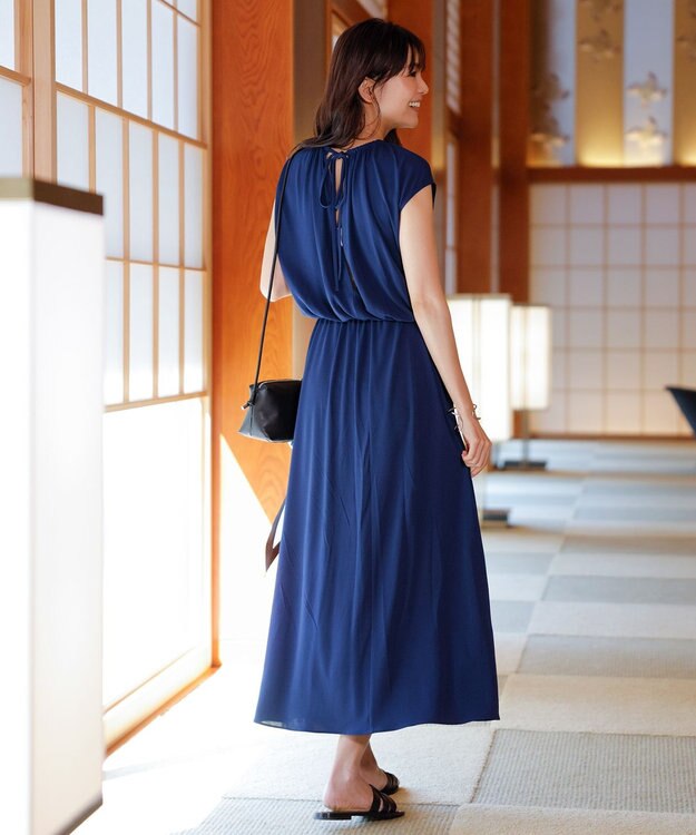 BEIGE， MELLE / ジャージードレス Ink blue