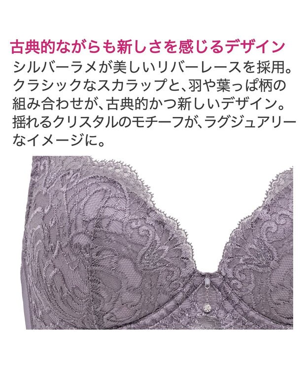 BRADELIS New York 【BRADELIS New York/ 育乳ブラ・STEP2 寄せる】ベルステップ2ブラ24A2 補正ブラ 谷間を作るブラジャー CA124309 グレー