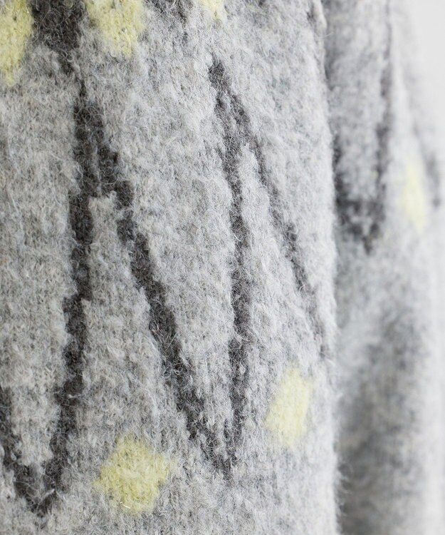 Green Parks 求心柄ニットプルオーバー Gray