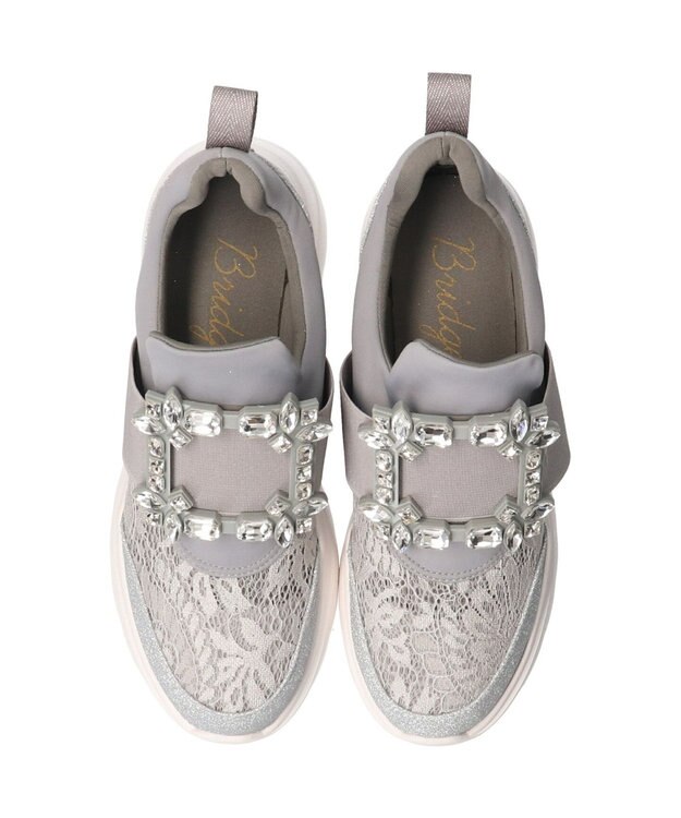 Bridget Birkin 【Bridget Birkin】バックルスニーカー グレー雑材