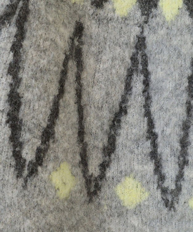 Green Parks 求心柄ニットプルオーバー Gray