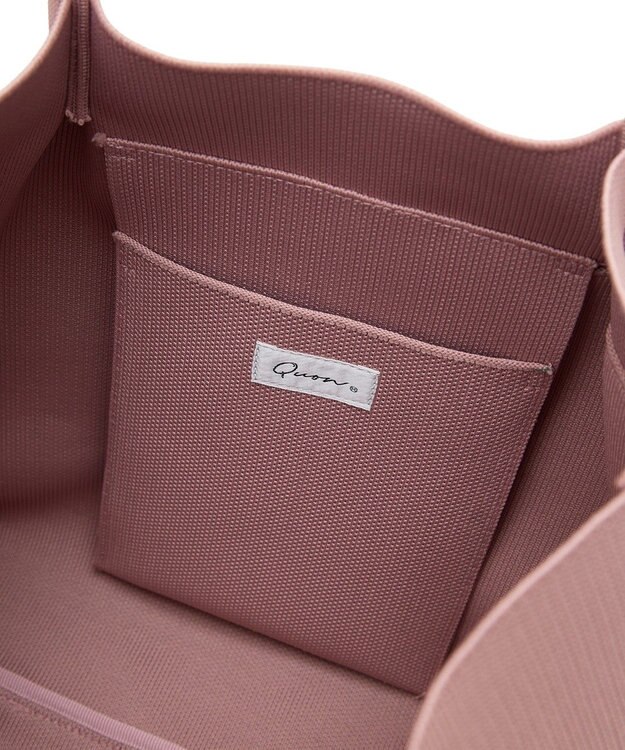 Green Parks ・ＱＵＯＮ　ミディアムニットトート Pink