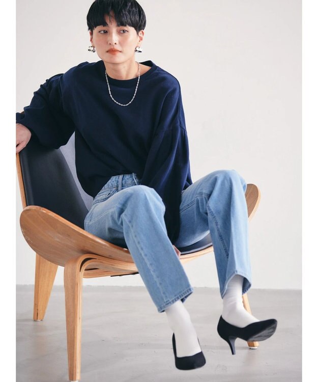 AMERICAN HOLIC 袖ボリュームニットプルオーバー Off White