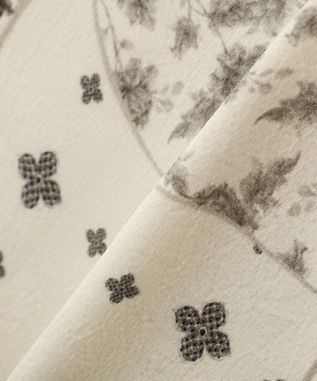 YECCA VECCA スカーフ柄オーバーキャミ Black