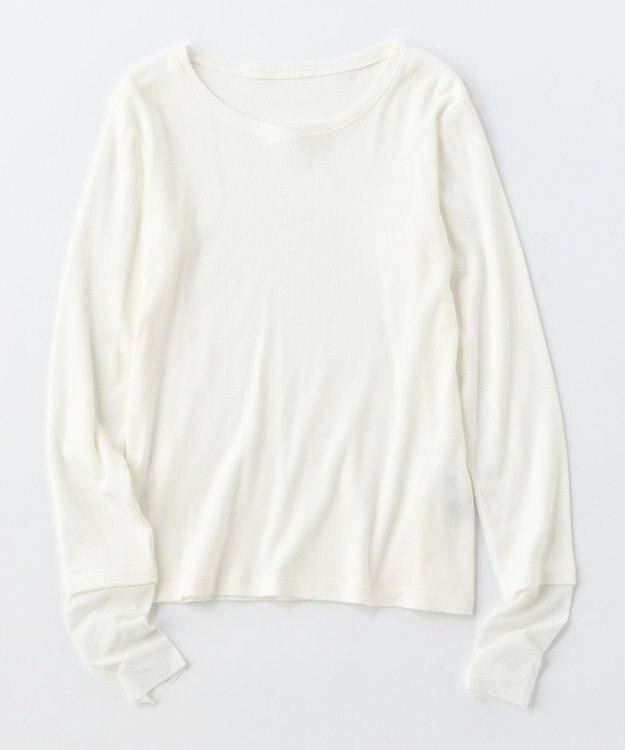 UNFILO L 【洗える】シアーカフスインナー ホワイト