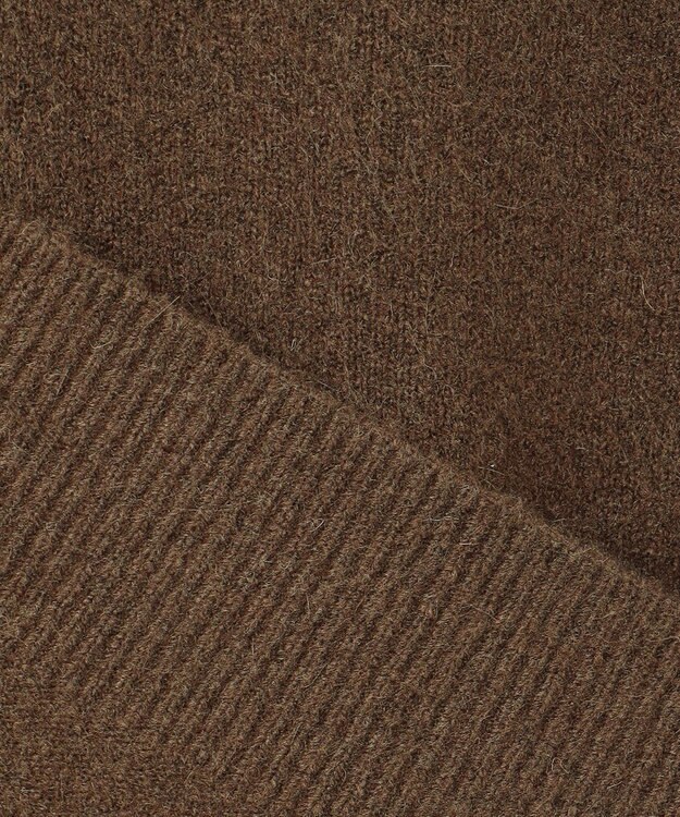 UNFILO ふわふわ スキッパーニット [NEW]ブラウン