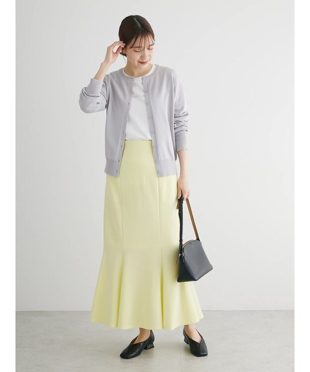 Green Parks ストレッチマーメイドスカート Yellow