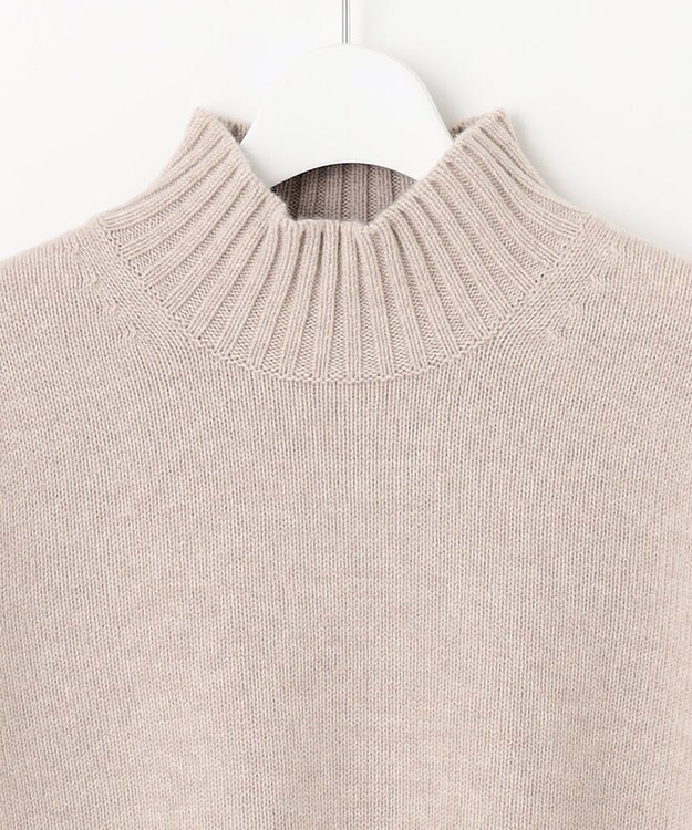 J.PRESS LADIES L 【洗える】CASHBIT ハイネック ニット ベージュ系