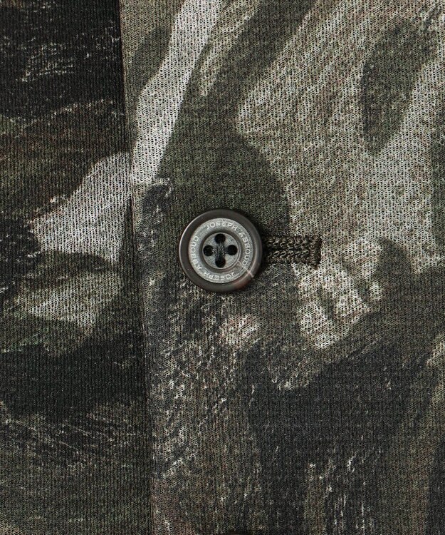 JOSEPH ABBOUD 【イタリア素材/軽量/ストレッチ】バックプリントジャージーベスト カーキ系