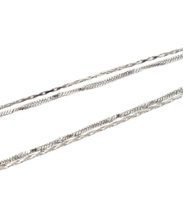 Green Parks ・ＨＡＬＦ　ＴＩＭＥ　サージカルレイヤードネックレス Silver