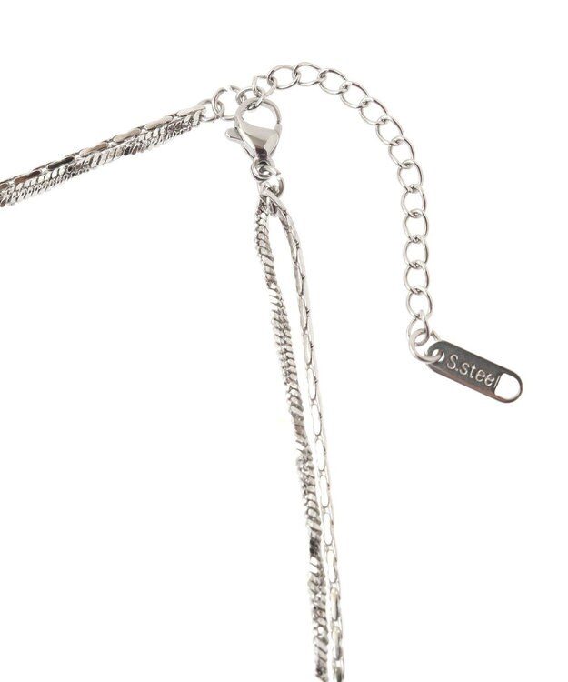 Green Parks ・ＨＡＬＦ　ＴＩＭＥ　サージカルレイヤードネックレス Silver