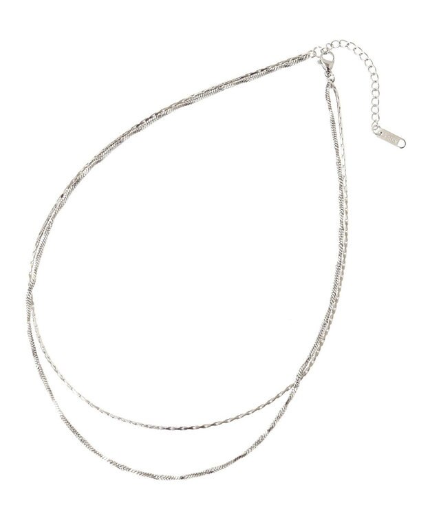 Green Parks ・ＨＡＬＦ　ＴＩＭＥ　サージカルレイヤードネックレス Silver