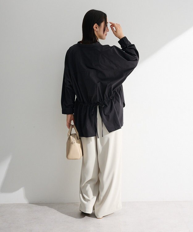 Green Parks スキッパーブラウス Black