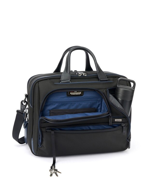 TUMI TUMI ALPHA (アルファ) ミディアム・15インチ・エクスパンダブル・ブリーフケース ブラック/ネイビー
