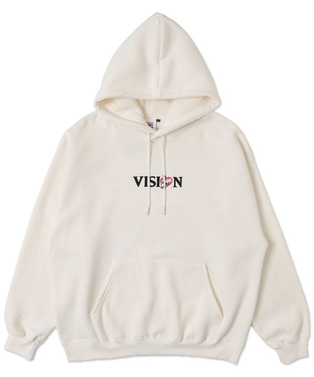 WEGO VISIONゴーストグラフィックプルパーカー ホワイトアイボリー