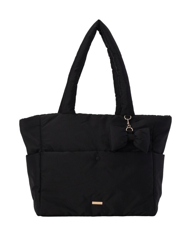 Maison de FLEUR 撥水加工パファーキャリーオントートバッグ Black