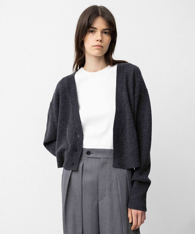NAVE 【Nave】ウールカシミヤ カーディガン ライトグレー系