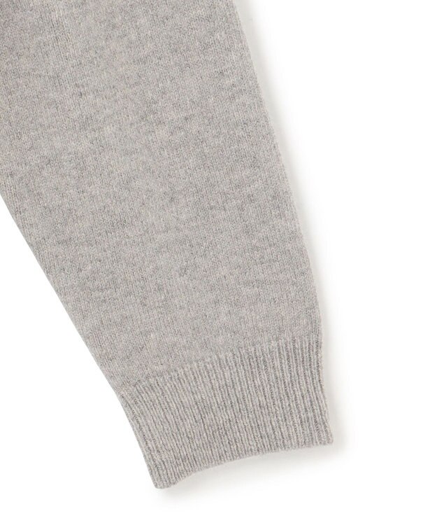 J.PRESS YORK STREET 【UNISEX】ウールカシミヤ フーディニット ライトグレー系