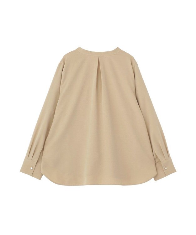 Green Parks ＳＥＴ２点スキッパーブラウス＋プリーツスカート Beige