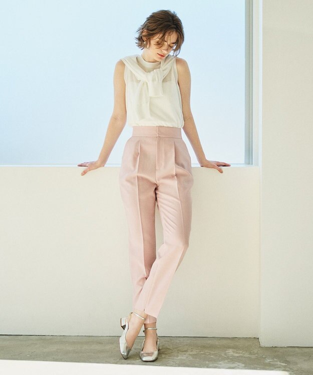 uncrave 【UVカット・接触冷感・洗濯機洗い可】ウォッシャブルドライサップ テーパードパンツ ピンク