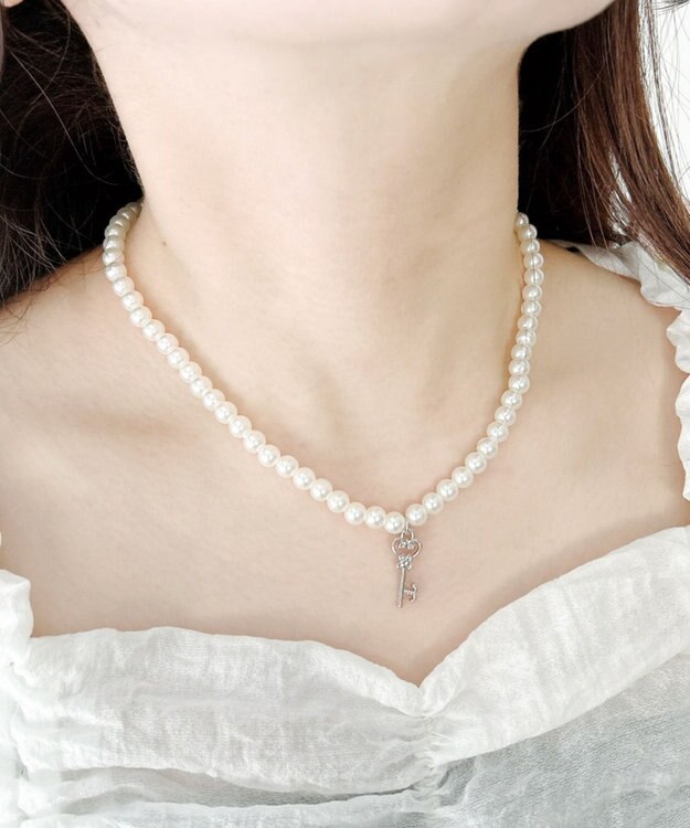 WEGO Lモチーフトップパールネックレス 柄4