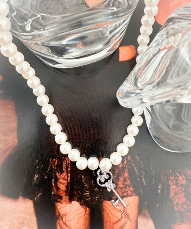 WEGO Lモチーフトップパールネックレス 柄4