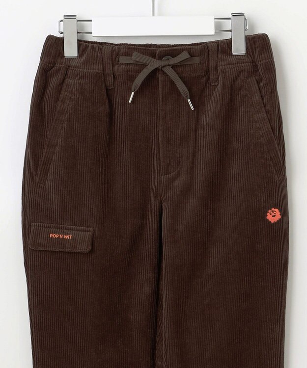 PW CIRCULUS 【WOMEN】コーデュロイ テーパードパンツ ダークブラウン系