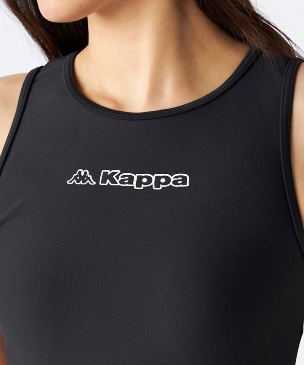 OP／FILA 【Kappa】ラッシュTシャツ・ボードショーツ付き　4点セット水着 ブラック