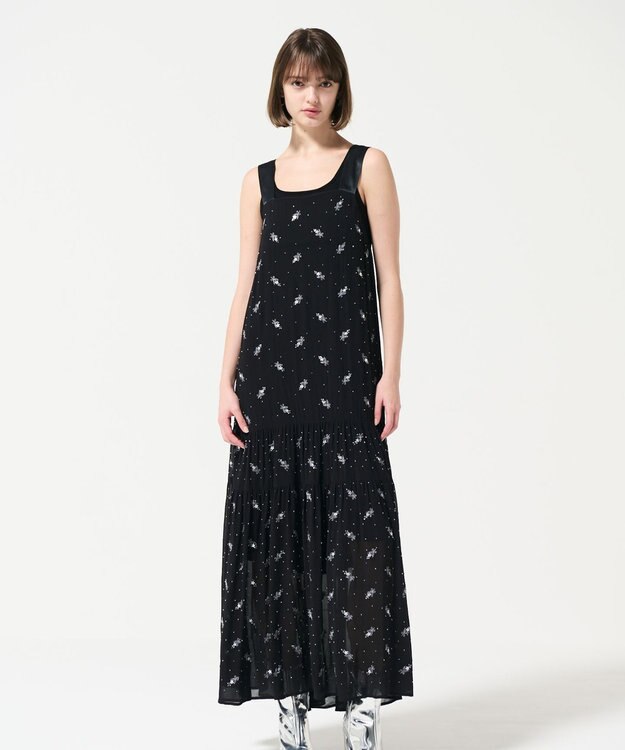 フラワー刺繍ノースリーブワンピース / GRACE CONTINENTAL