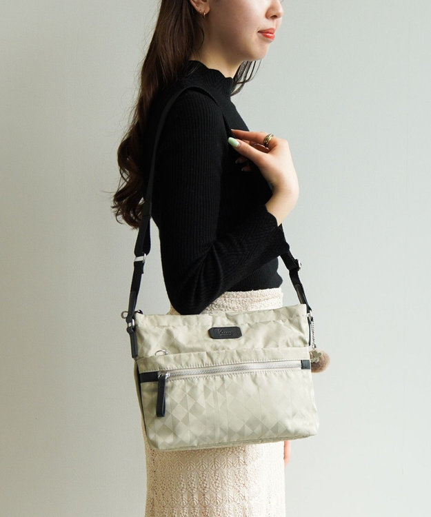 ACE BAGS & LUGGAGE Kanana project カナナモノグラム3rd ショルダーバッグ 11911 カナナ プロジェクト ライトベージュ