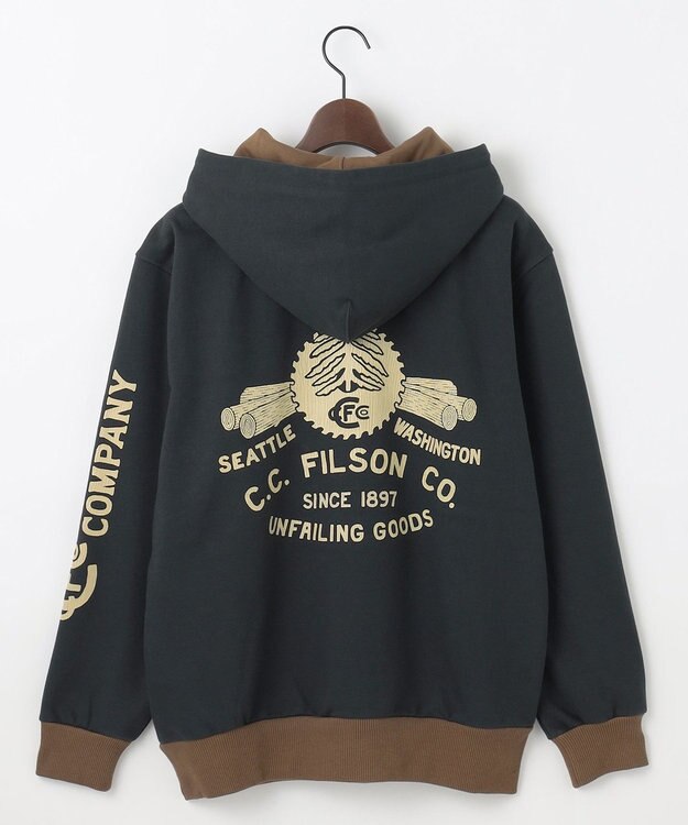 JOSEPH ABBOUD MOUNTAIN 【FILSON】PROSPECTOR GRAPHIC HOODIE　フーディ ブラック系