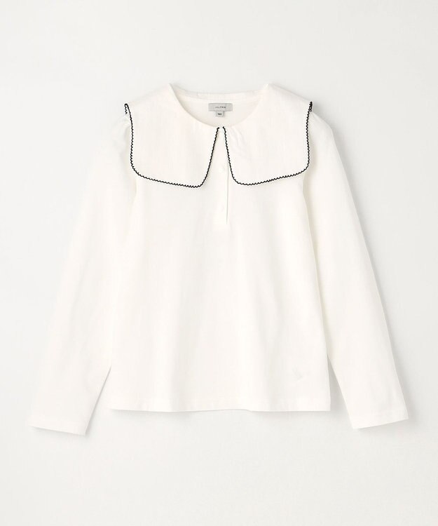 ANY KIDS セーラー襟付き 長袖 トップス オフホワイト