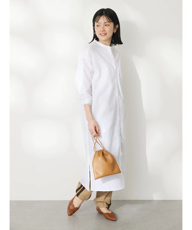 CRAFT STANDARD BOUTIQUE プランサーボタンシャツワンピース Off White