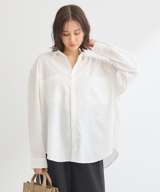 Green Parks アソートレギュラーカラーシャツ Off White