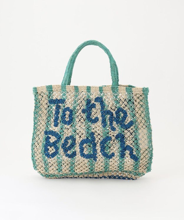 GRACE CONTINENTAL the Jacksons ジュートバッグM ブルー