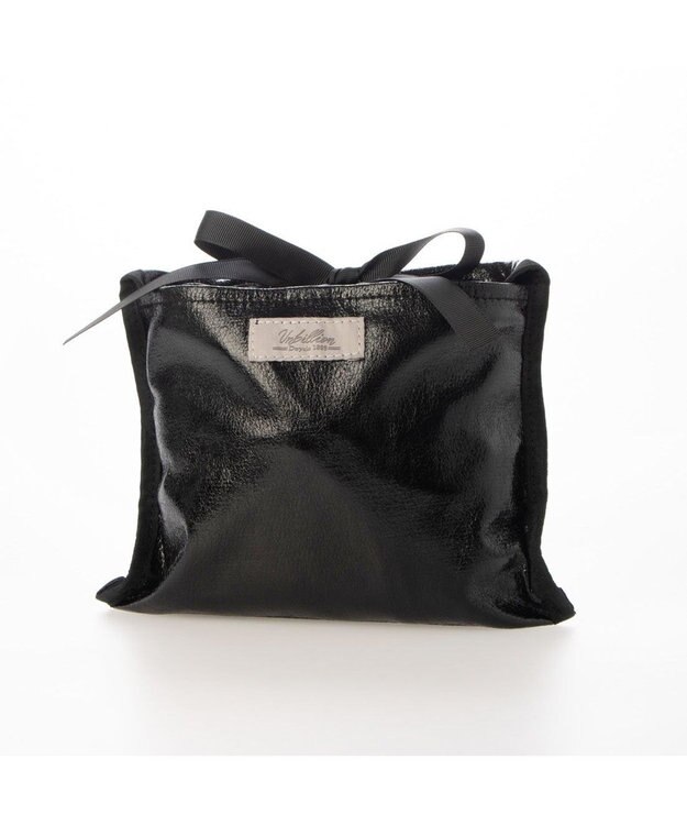 UNBILLION カシュカシュ cachecache / メタリックシャーリングポケッタブルトート ブラック