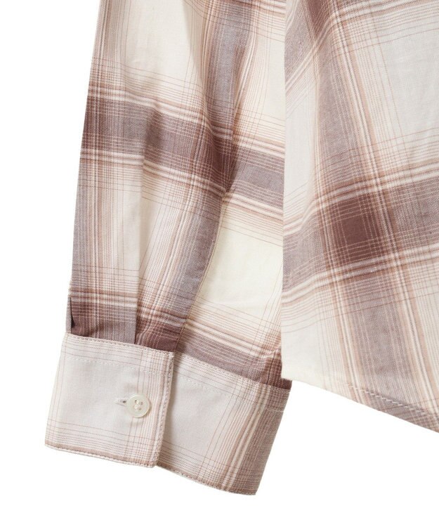 Green Parks アソートレギュラーカラーシャツ Check Brown