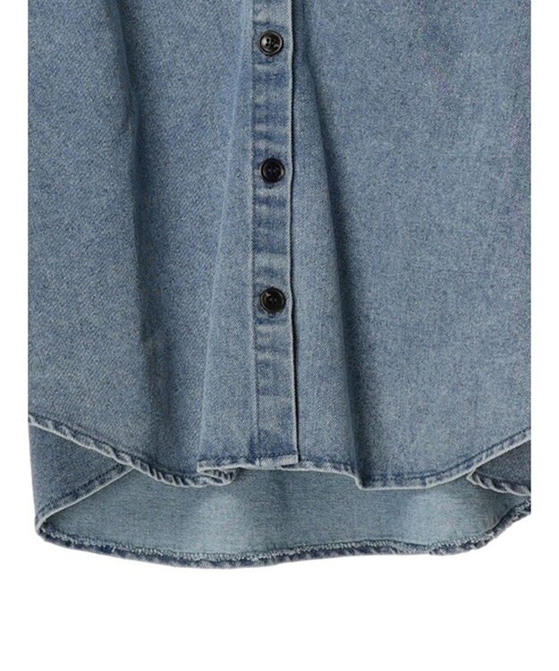 Green Parks ・ｆｕｒｒｙ　ｒａｔｅ　デニムシャツジャケット Light Indigo